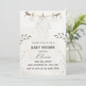 Custom Personalize Cute Baby Shower Kaart (Staand voorkant)