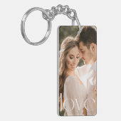 Custom Personalize Photo and Text   Sleutelhanger (Voorkant Links)