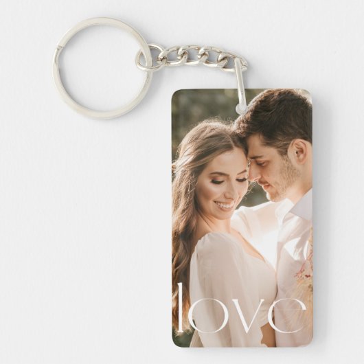 Custom Personalize Photo and Text   Sleutelhanger (Voorkant)