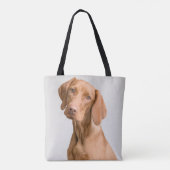 Custom personalize Photo pet dog cat Tote Bag (Achterkant)