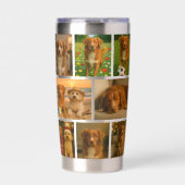 Custom personalized 16 photo collage template geïsoleerde drinkbeker (Voorkant)
