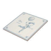 Custom personalized baby boy name tegeltje (Zijkant)