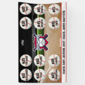 Custom Personalized Baseball Banner Ideas Team (Verticaal)