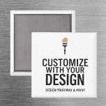Custom Personalized Blank Company Branded Magneet<br><div class="desc">Promote your brand with this Custom Personalized Company Magnet, designed as a blank template ready for your logo, slogan, or business message. Ideal for corporate giveaways, client thank-you gifts, or everyday office branding, this high-quality magnet sticks to any metal surface—fridges, filing cabinets, lockers, and more. Printed in vibrant color with...</div>