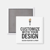 Custom Personalized Blank Company Branded Magneet (Voorkant / Achterkant)