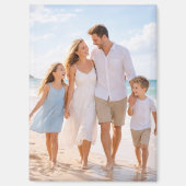 Custom Personalized Family Photo Magneet (Voorkant)