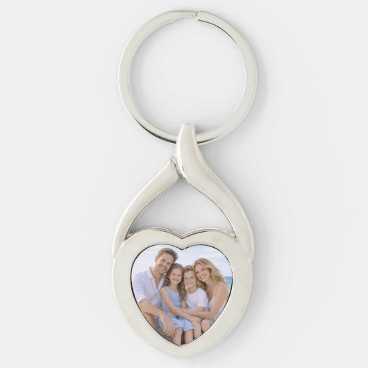 Custom Personalized Family Photo Sleutelhanger (Voorkant)