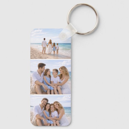 Custom Personalized Family Photo Sleutelhanger (Achterkant)