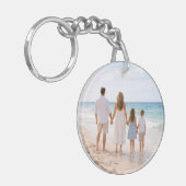 Custom Personalized Family Photo Sleutelhanger (Voorkant Links)