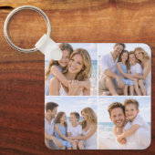 Custom Personalized Family Photo Sleutelhanger (Voorkant)
