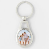 Custom Personalized Family Photo Sleutelhanger (Voorkant)