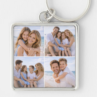 Custom Personalized Family Photo Sleutelhanger