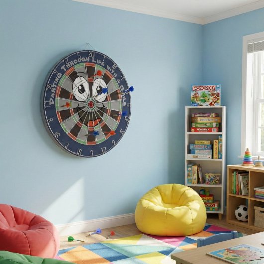 Custom Personalized Funny Smiling Face Dartbord
