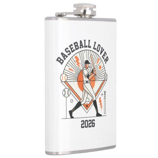 Custom Personalized Global Baseball 2026 Heupfles (Rechts)