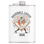 Custom Personalized Global Baseball 2026 Heupfles (Voorkant)