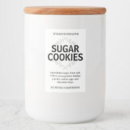 Custom Personalized Homemade label HM001_02sqv1 Voedselcontainer Etiket