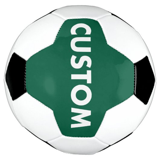 Custom Personalized HUNTER GREEN Football Voetbal (Gedraaid)
