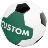 Custom Personalized HUNTER GREEN Football Voetbal (Drie kwart)