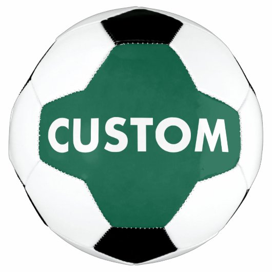 Custom Personalized HUNTER GREEN Football Voetbal (Voorkant)