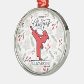 Custom Personalized Karate Martial Arts Christmas Metalen Ornament (Links)