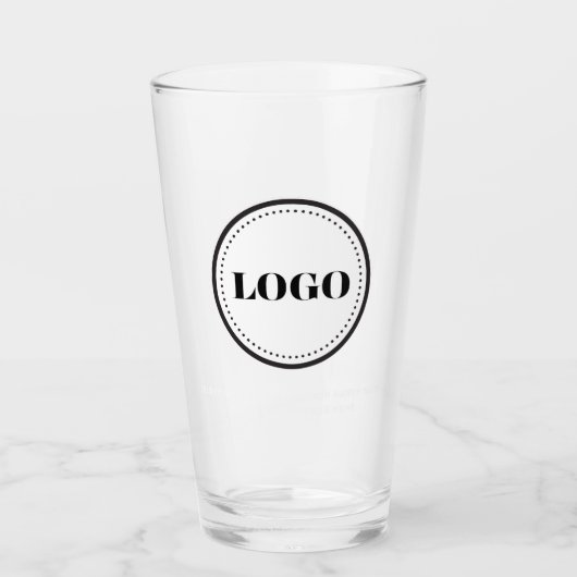 Custom Personalized Logo and Text Beer Glasses Glas (Voorkant)