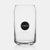 Custom Personalized Logo and Text  Blikvorm Glas (Voorkant)