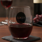 Custom Personalized Logo and Text  Wijnglas Zonder Voet