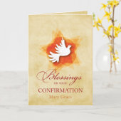 Custom Personalized Name Confirmation Congratulati Kaart (Gele Bloem)