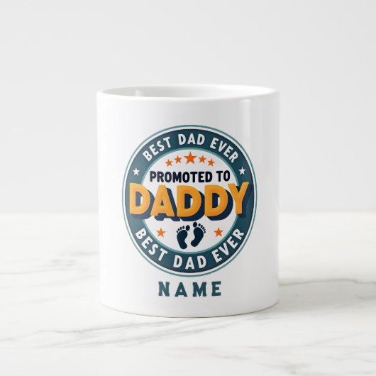 Custom Personalized Name Gift for Dad Grote Koffiekop (Voorkant)