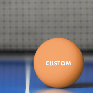 Custom Personalized ORANGE Table Tennis Pingpongbal