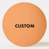 Custom Personalized ORANGE Table Tennis Pingpongbal (Achterkant)