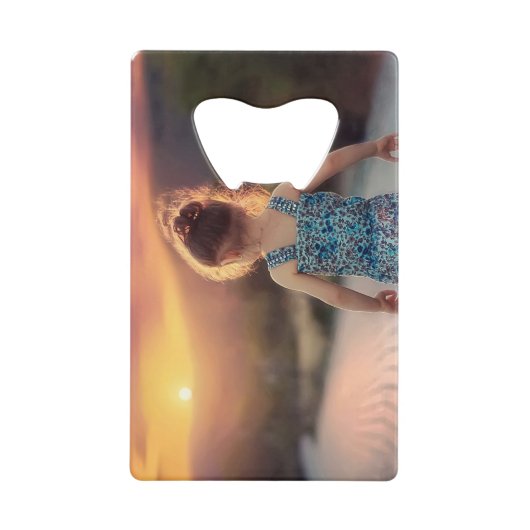 Custom Personalized Photo  Creditkaart Flessenopener (Voorkant)