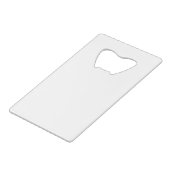 Custom Personalized Photo  Creditkaart Flessenopener (Achterkant Gekanteld)