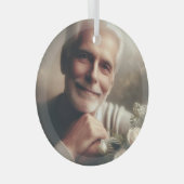 Custom Personalized Photo Glas Ornament (Voorkant Rechts)