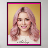 Custom Personalized Photo Matte Poster Print (Voorkant)