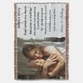 Custom personalized photo message for Mother's Day Deken (Voorkant Verticaal)