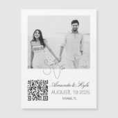 Custom Personalized Photo save the Date magnet (Voorkant)