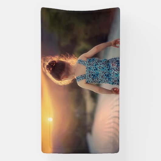 Custom Personalized Photo  Spandoek (Verticaal)