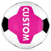 Custom Personalized PINK Soccer Football Voetbal (Gedraaid)