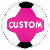 Custom Personalized PINK Soccer Football Voetbal (Voorkant)