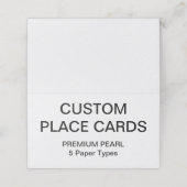 Custom Personalized Place Cards Blank Template Plaatskaartje (Buitenkant ongevouwen)