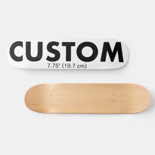 Custom Personalized Skateboard Deck 7.75" (19.7cm)