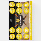 Custom Personalized Softball Banner Ideas Team (Verticaal)