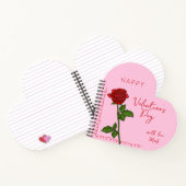  Custom Personalized Valentine's Day Heart-Shaped  Notitieboek (Binnen)