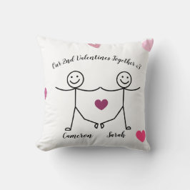 Custom Personalized Valentines Pillow Kussen