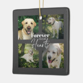 Custom Pet 5 Fotocollage Memorial Keepsake Keramisch Ornament (Links)