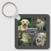 Custom Pet 5 Fotocollage Memorial Keepsake Sleutelhanger (Voorkant)