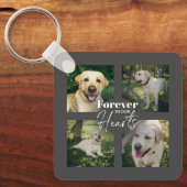 Custom Pet 5 Fotocollage Memorial Keepsake Sleutelhanger (Voorkant)