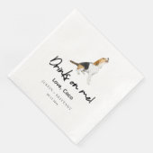 Custom Pet Beagle Wedding Servet (Hoek)