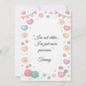 Custom Pet Birthday Invitation with Photo & Name  Kaart (Achterkant)